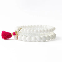 Addison Set Of 3 Stretch Bracelets Glass And Crystal With Gift  Bag