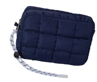 Nylon Quilted Puffer Clutch/Pouch
