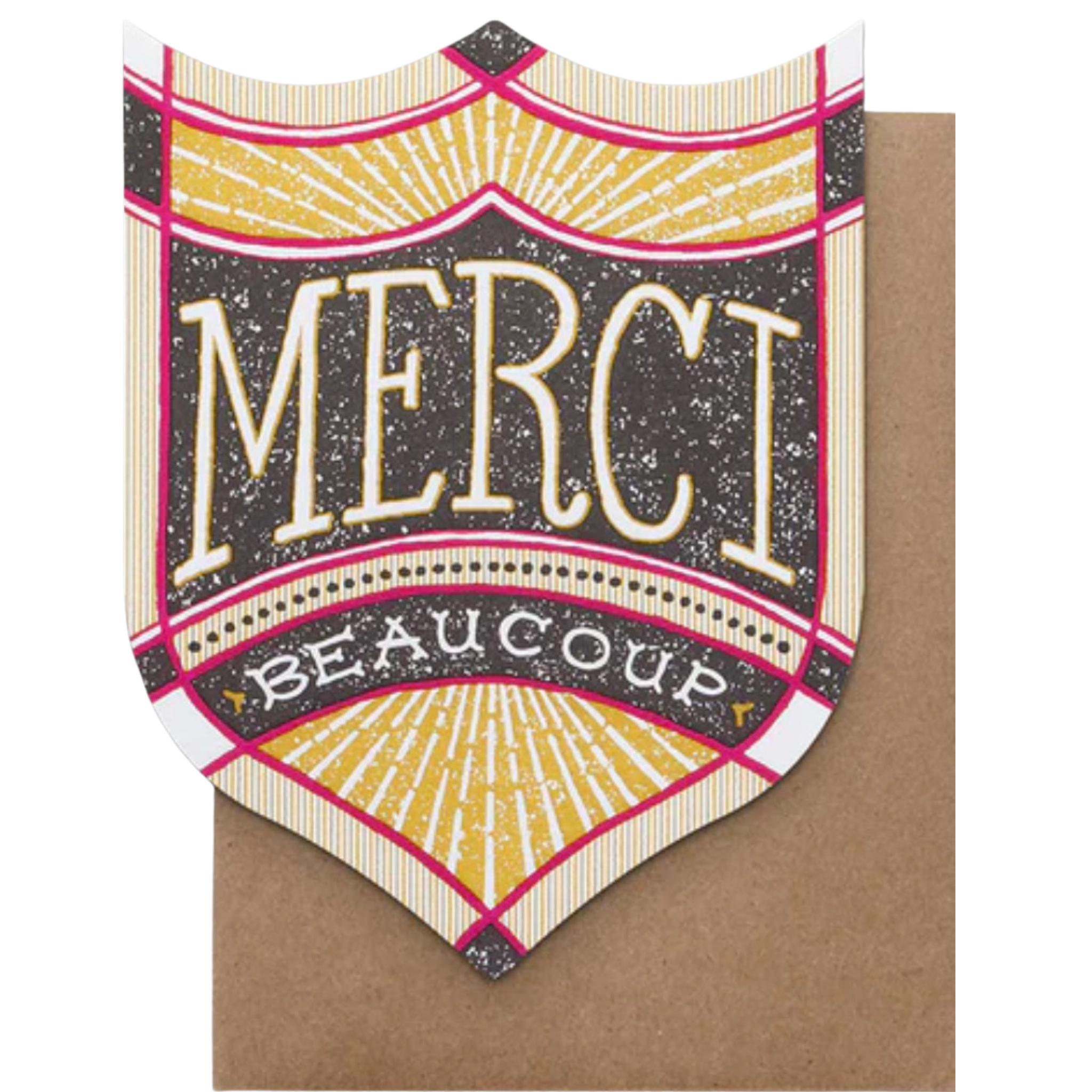 Merci Beaucoup Badge Card