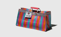 Wide: Recycled Plastic Stripe Bag