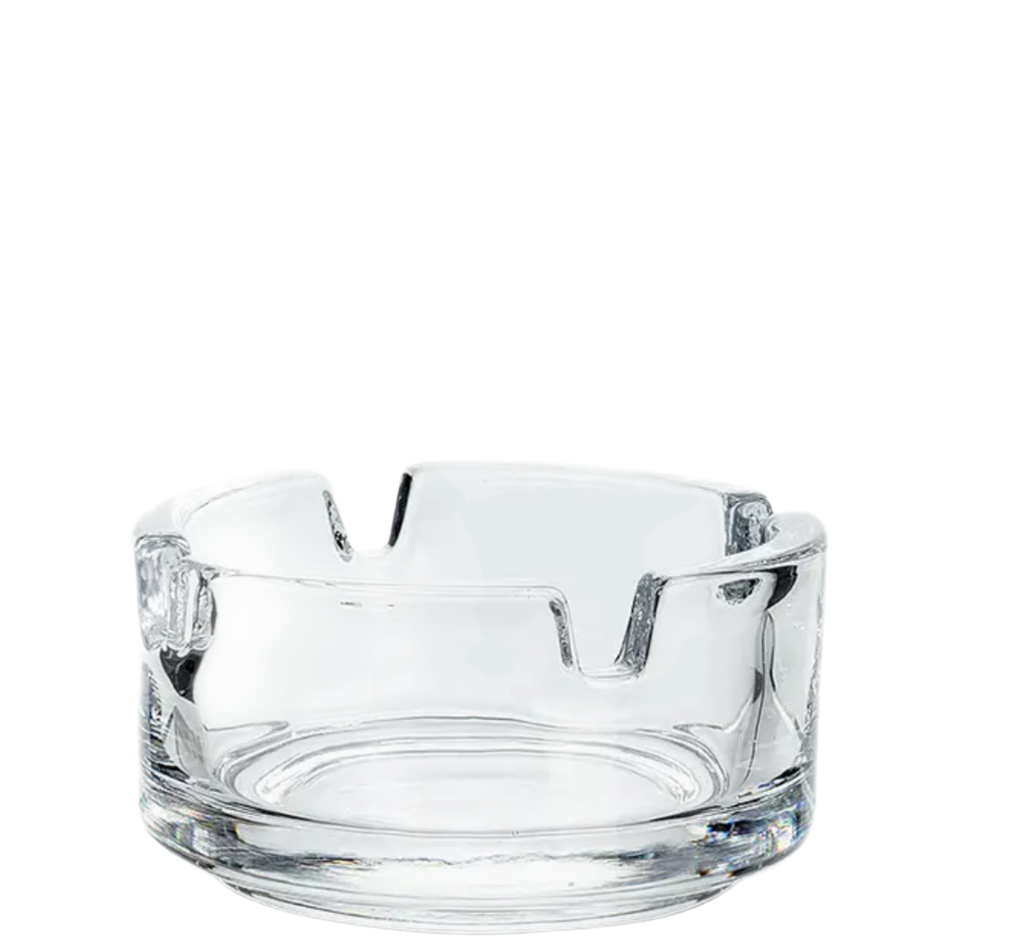 Small glass Round Ash Tray-2.5"D