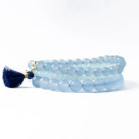 Addison Set Of 3 Stretch Bracelets Glass And Crystal With Gift  Bag