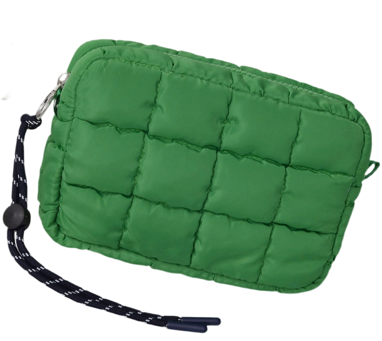 Nylon Quilted Puffer Clutch/Pouch