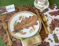 Wreath Leaf Autumn die-cut Placemat