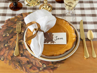 Wreath Leaf Autumn die-cut Placemat