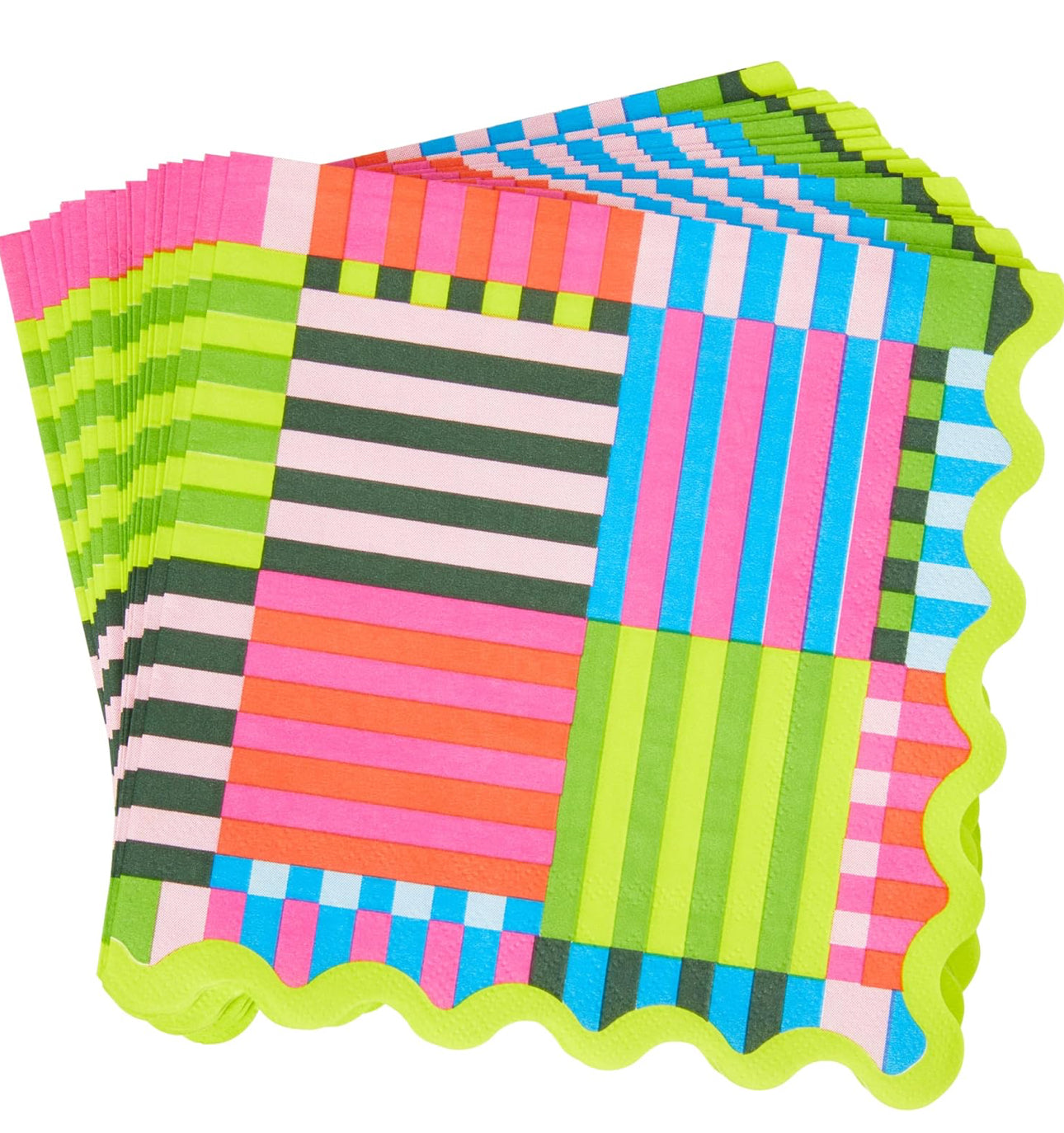 Bold Stripes/Scalloped paper party collection