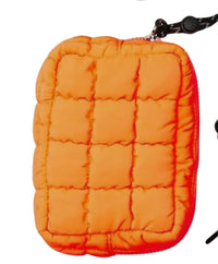 Nylon Quilted Puffer Clutch/Pouch