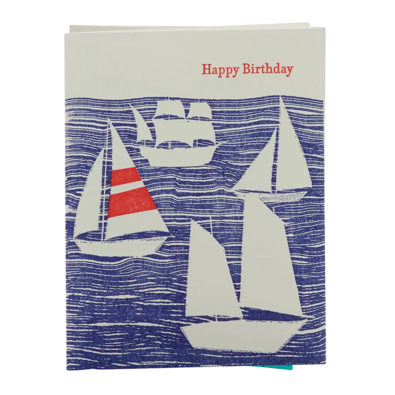 birthday boats greeting card