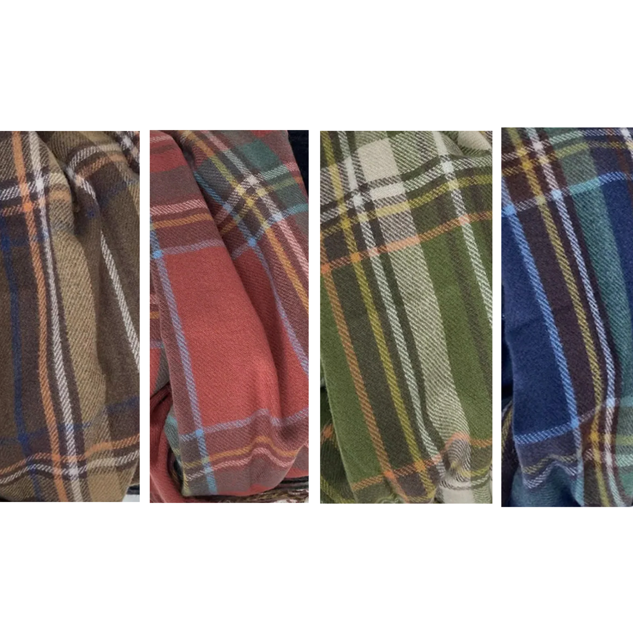 Vintage feel plaid scarf