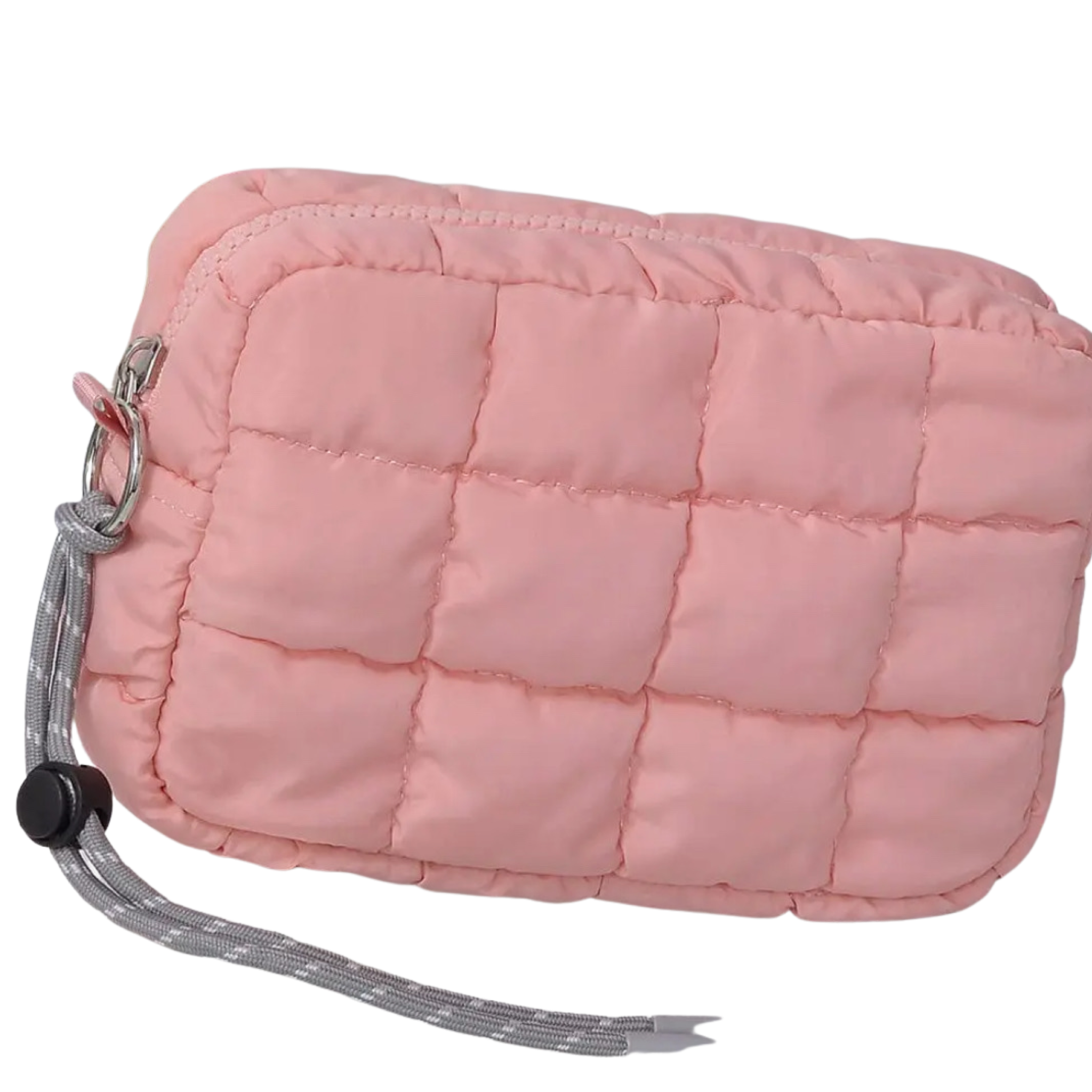 Nylon Quilted Puffer Clutch/Pouch