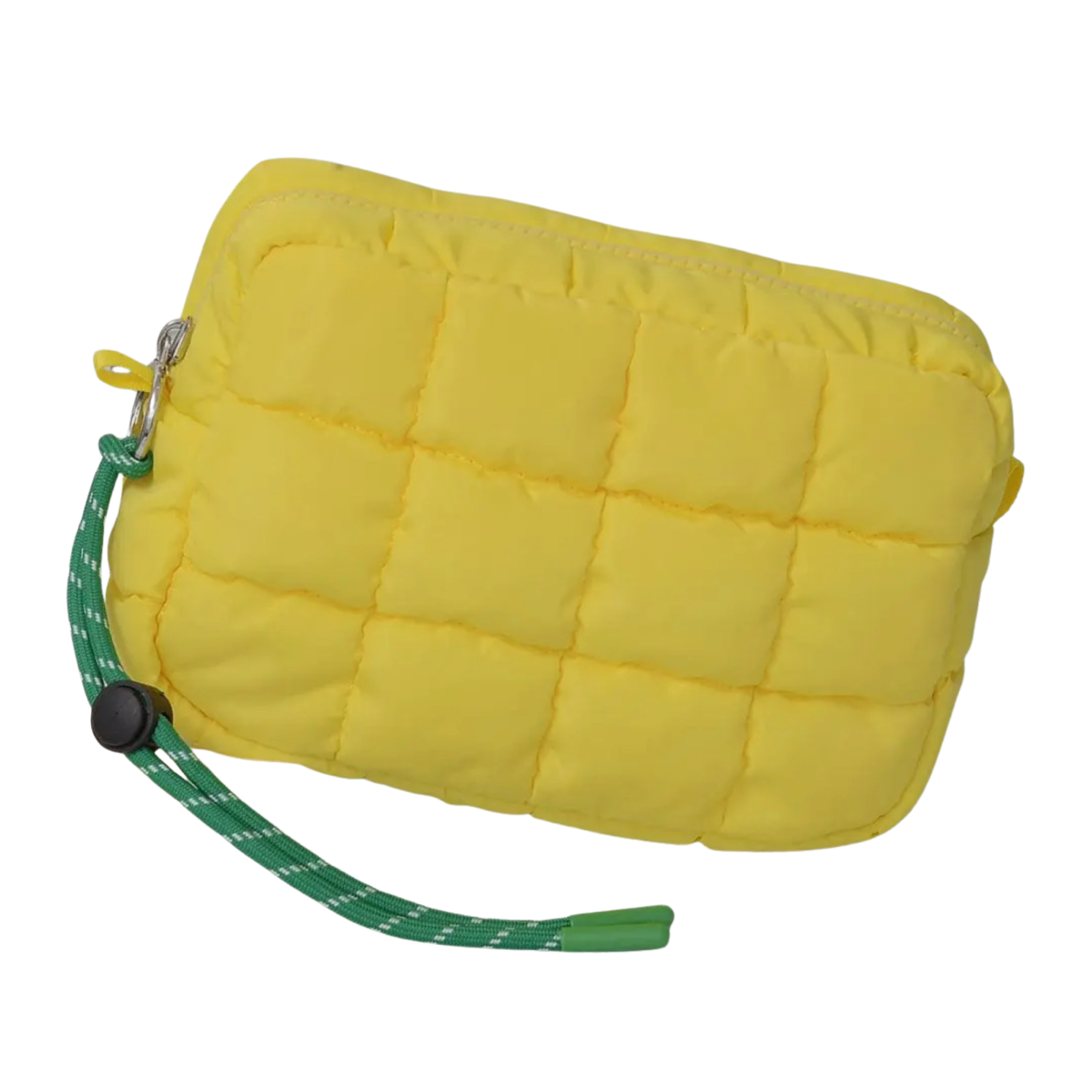 Nylon Quilted Puffer Clutch/Pouch