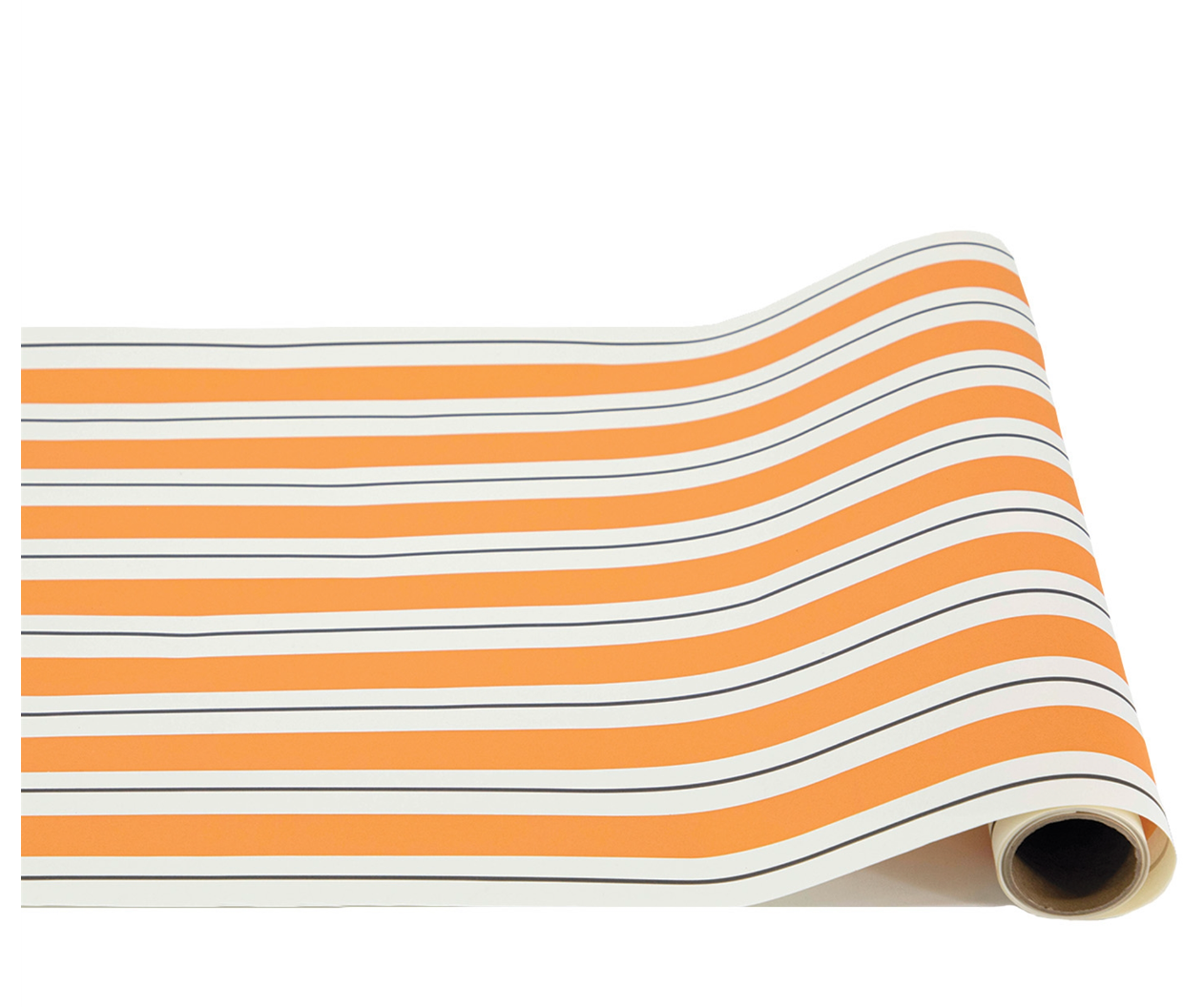 orange/black stripe : paper table runner
