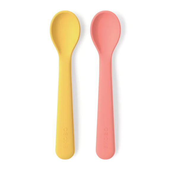 Silicone Suction Bowl Set - Coral & Mimosa