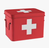 RED: First Aid Storage Canister