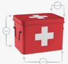 RED: First Aid Storage Canister