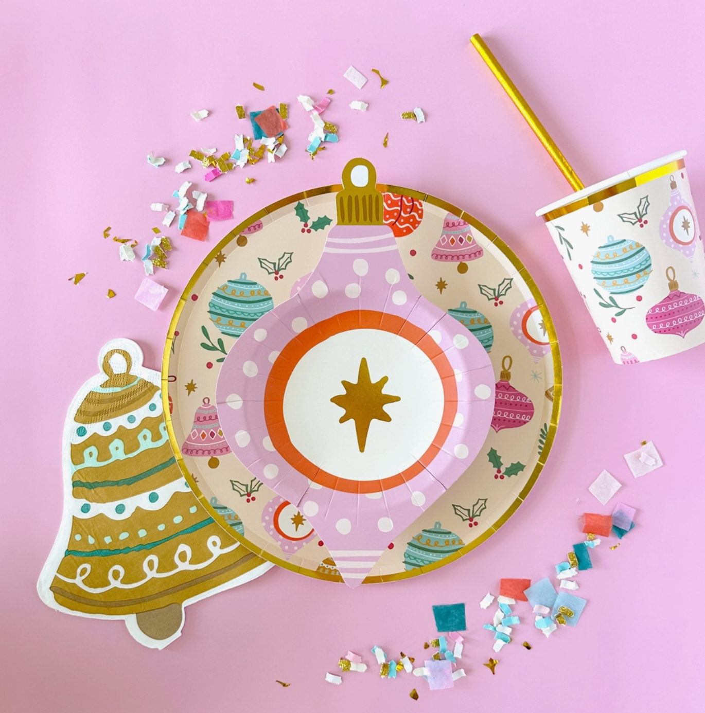 Christmas paper cups