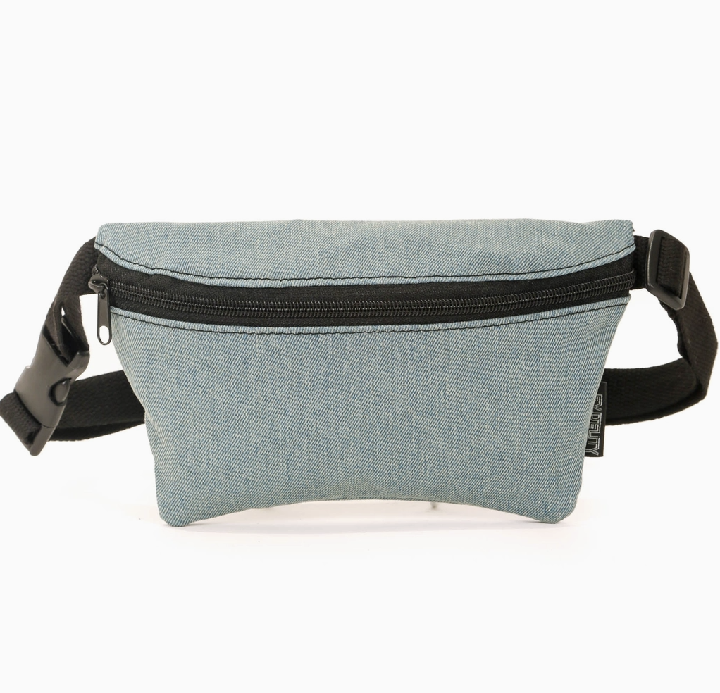 Denim lite Fanny pack: small: ultra slim