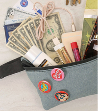 Denim lite Fanny pack: small: ultra slim