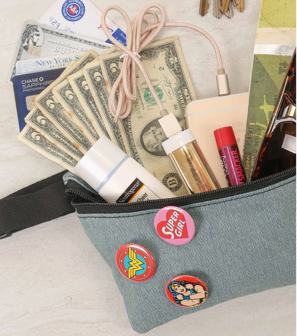 Denim lite Fanny pack: small: ultra slim