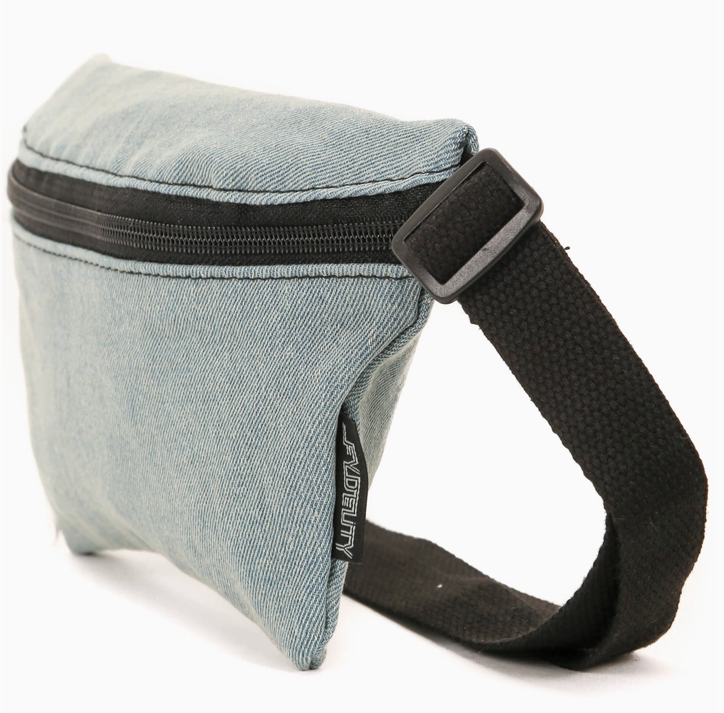 Denim lite Fanny pack: small: ultra slim