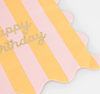 napkins: Striped Birthday