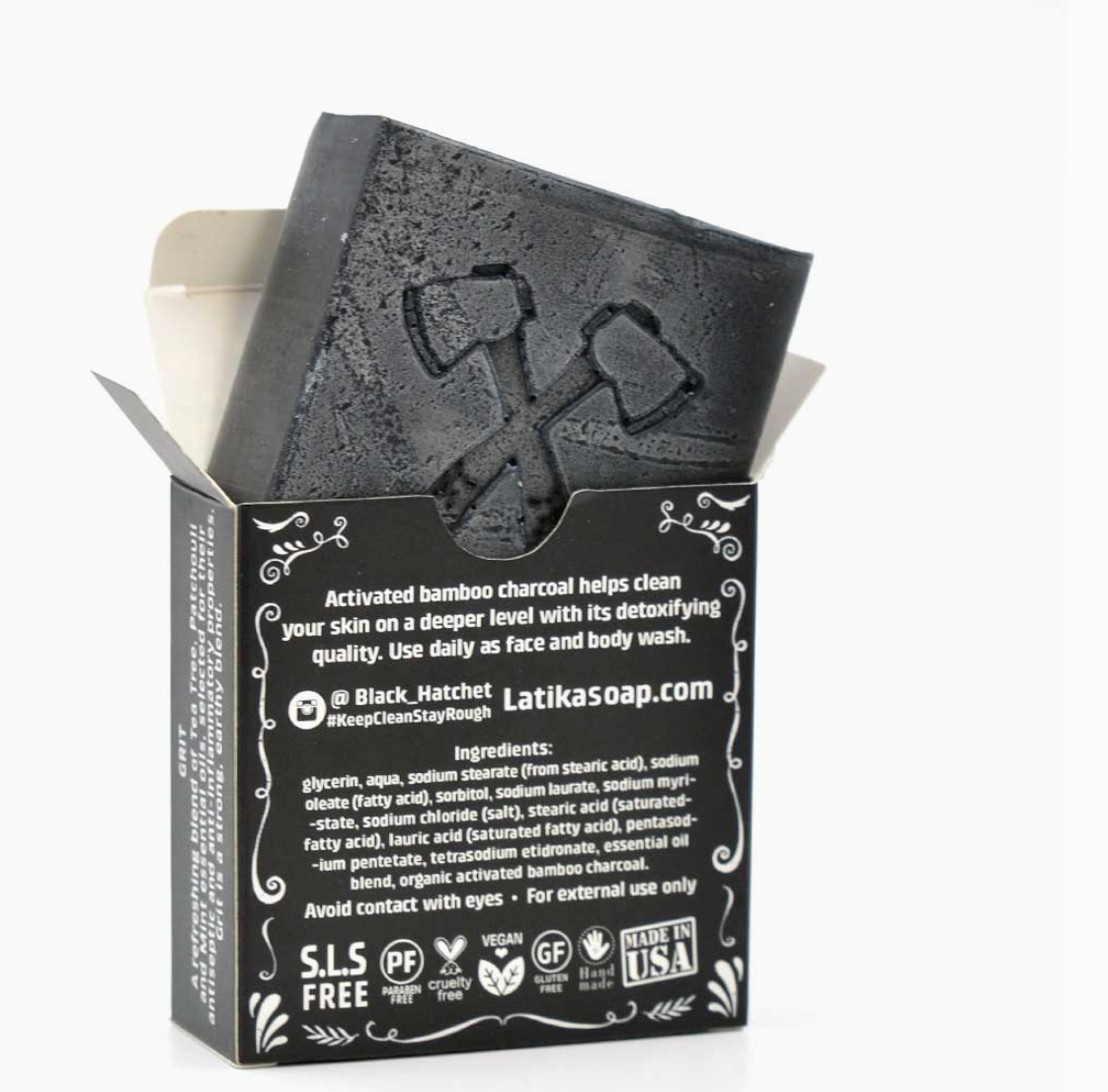 HUNTER soap: charcoal