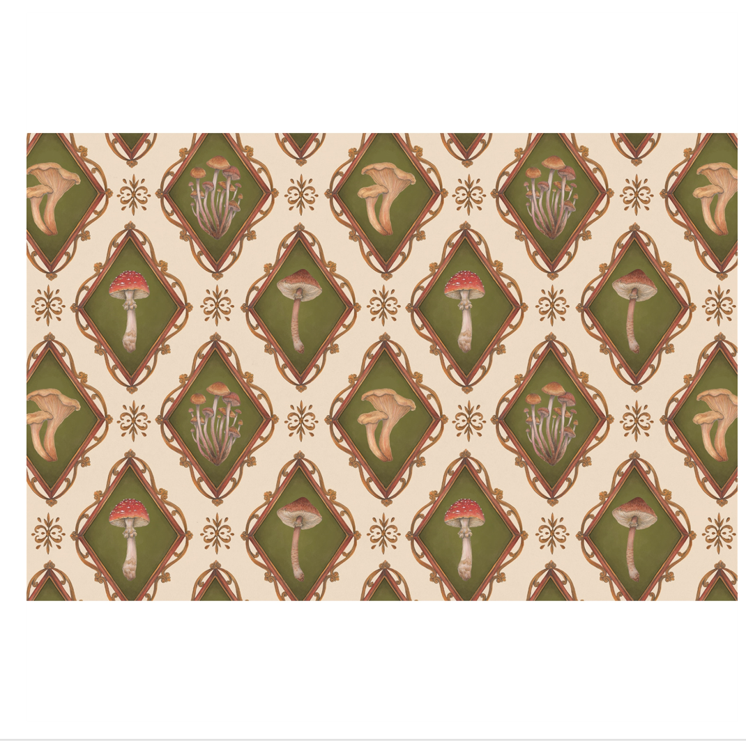 forest mushroom placemats