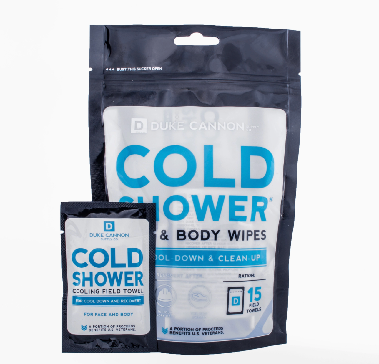 Cold Shower Cooling Field Towels - 15 Pack