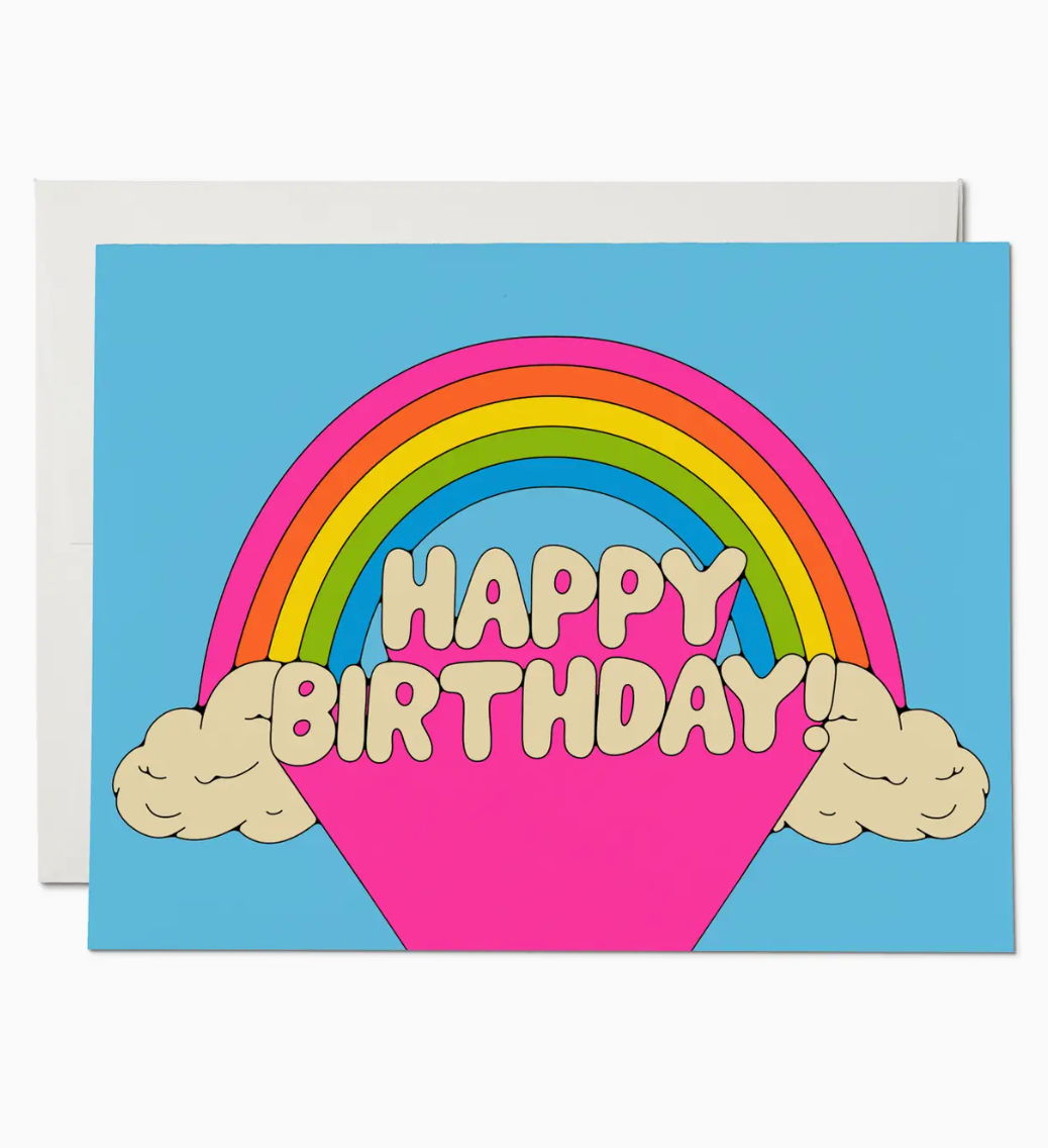 rainbow birthday card