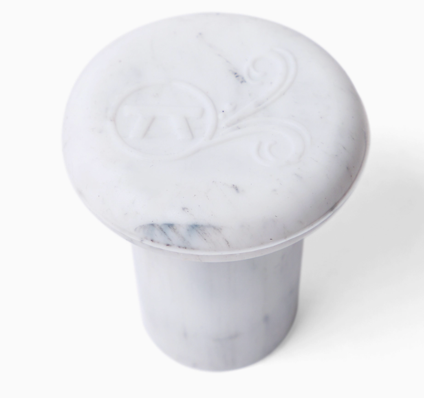 Outset Wine Bottle Stoppers, Set of 4, Marble Silicone,1.25"