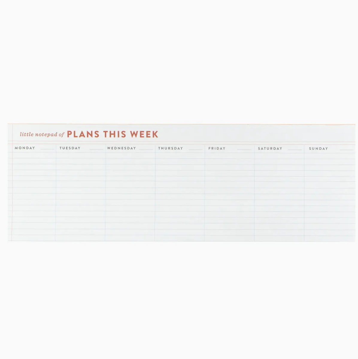 plans this week