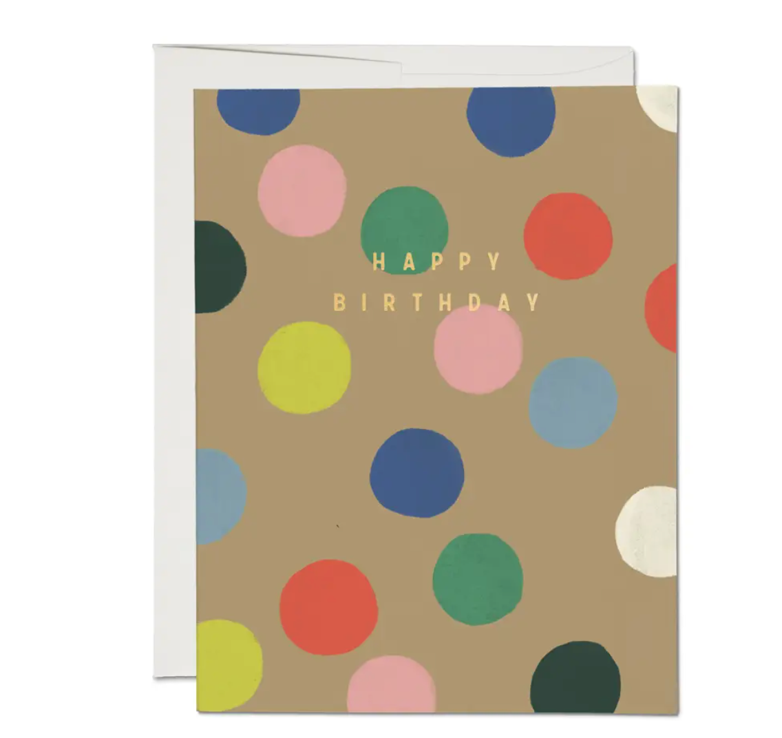 dots birthday card