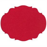red: French Frame Die Cut Placemat Sheets Placemat