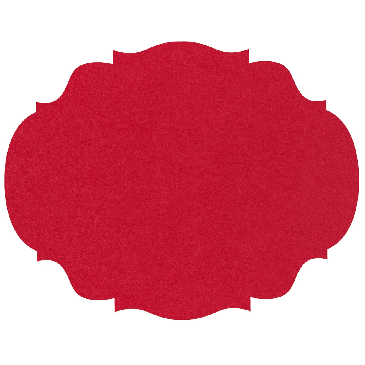 red: French Frame Die Cut Placemat Sheets Placemat