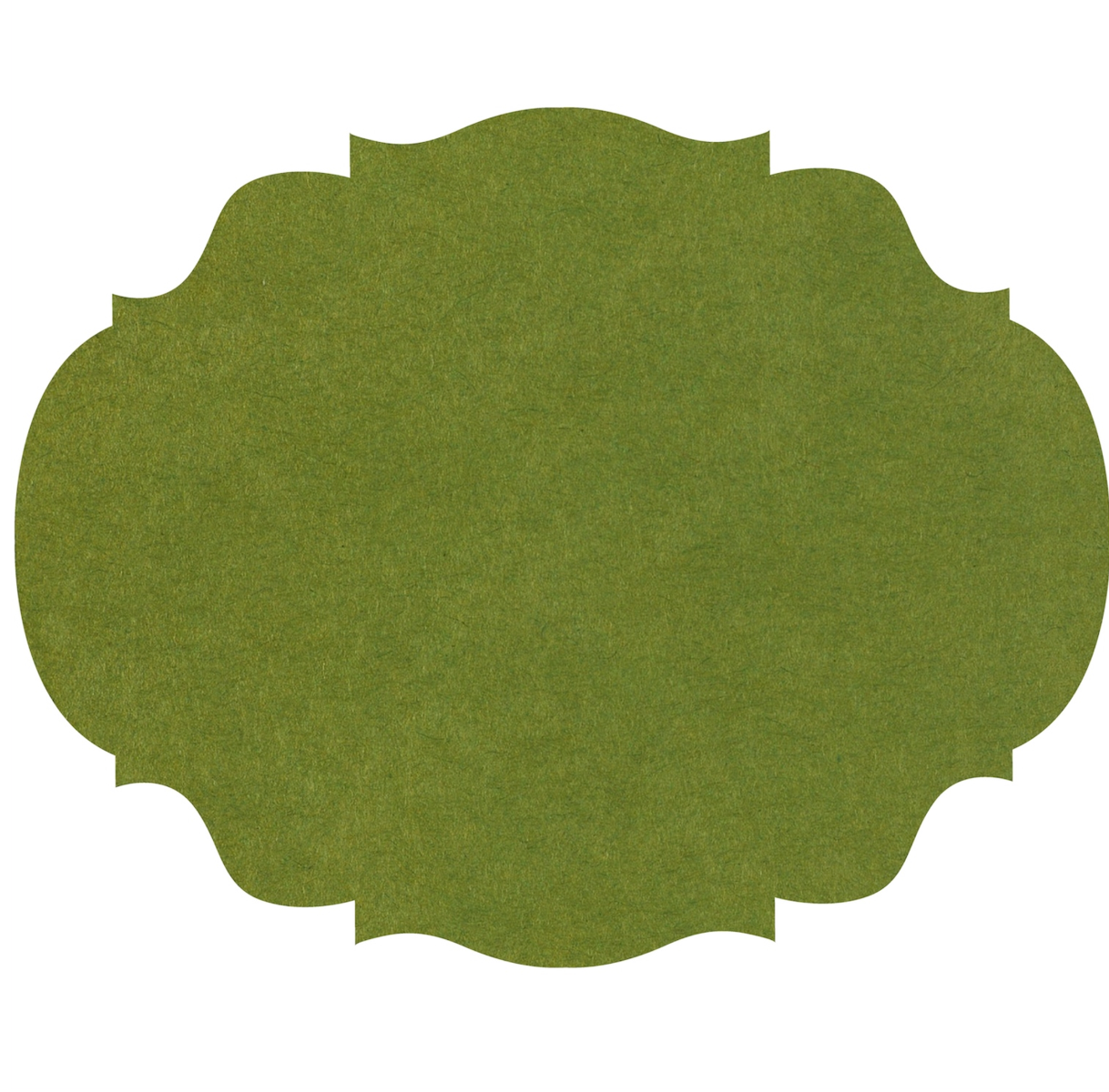 green: French Frame Die Cut Placemat Sheets Placemat