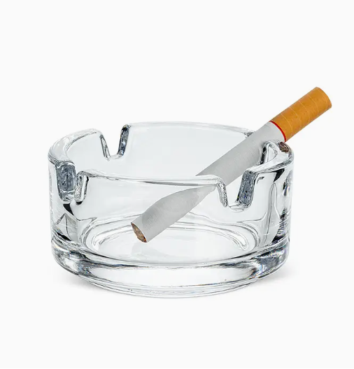 Small glass Round Ash Tray-2.5"D