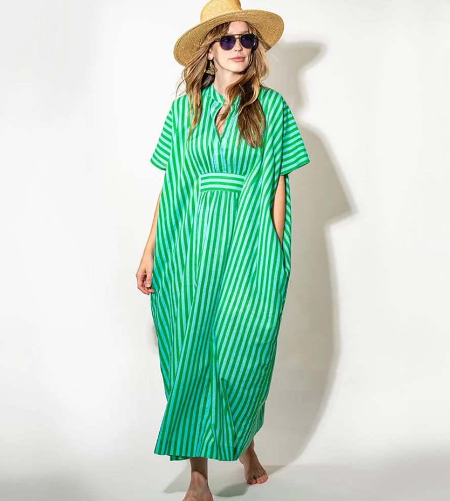stripe kaftan