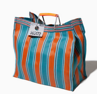 Recycled Plastic Stripe Bag - Square