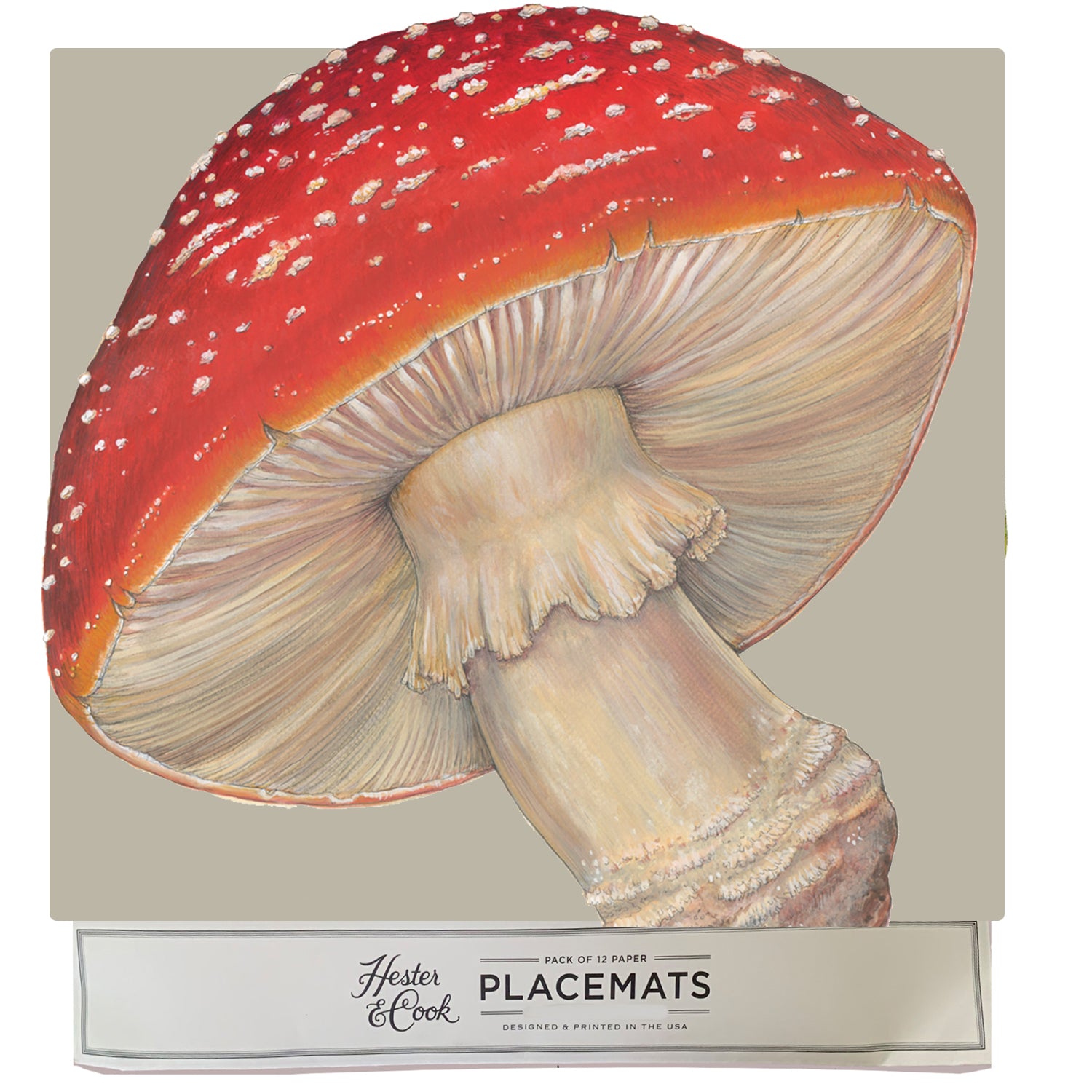 mushroom die-cut place mats