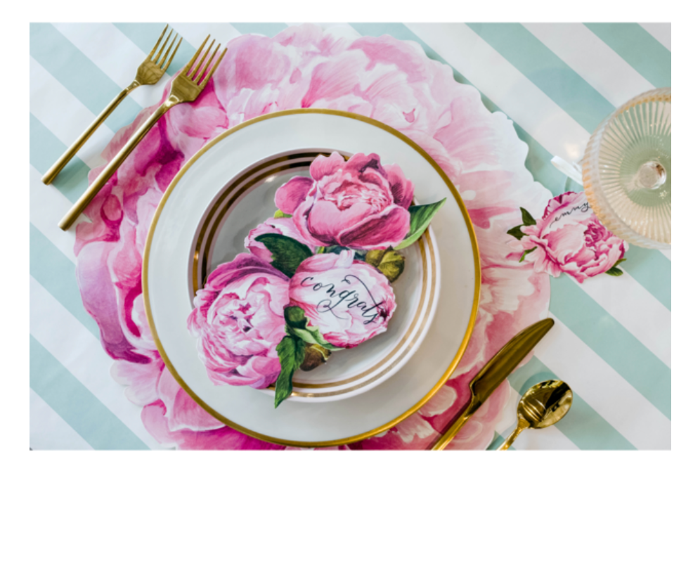 seafoam: paper table runner