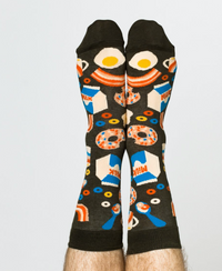 Breakfast Crew Crew Socks - Men's