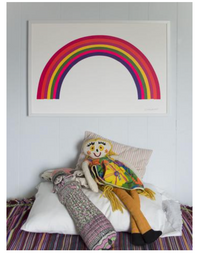 neon rainbow : art print