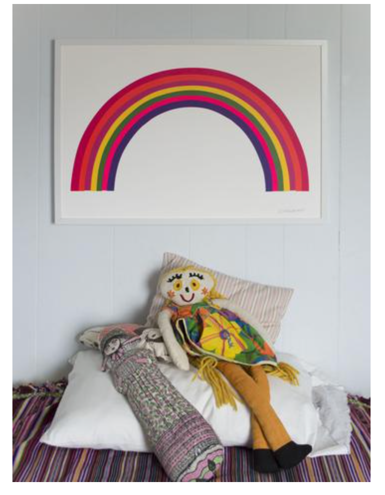 neon rainbow : art print