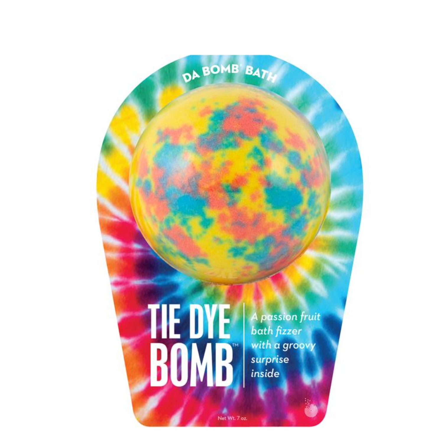 tie dye yellow bath bomb