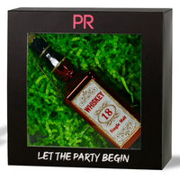 Whiskey Bottle Glass Ornament