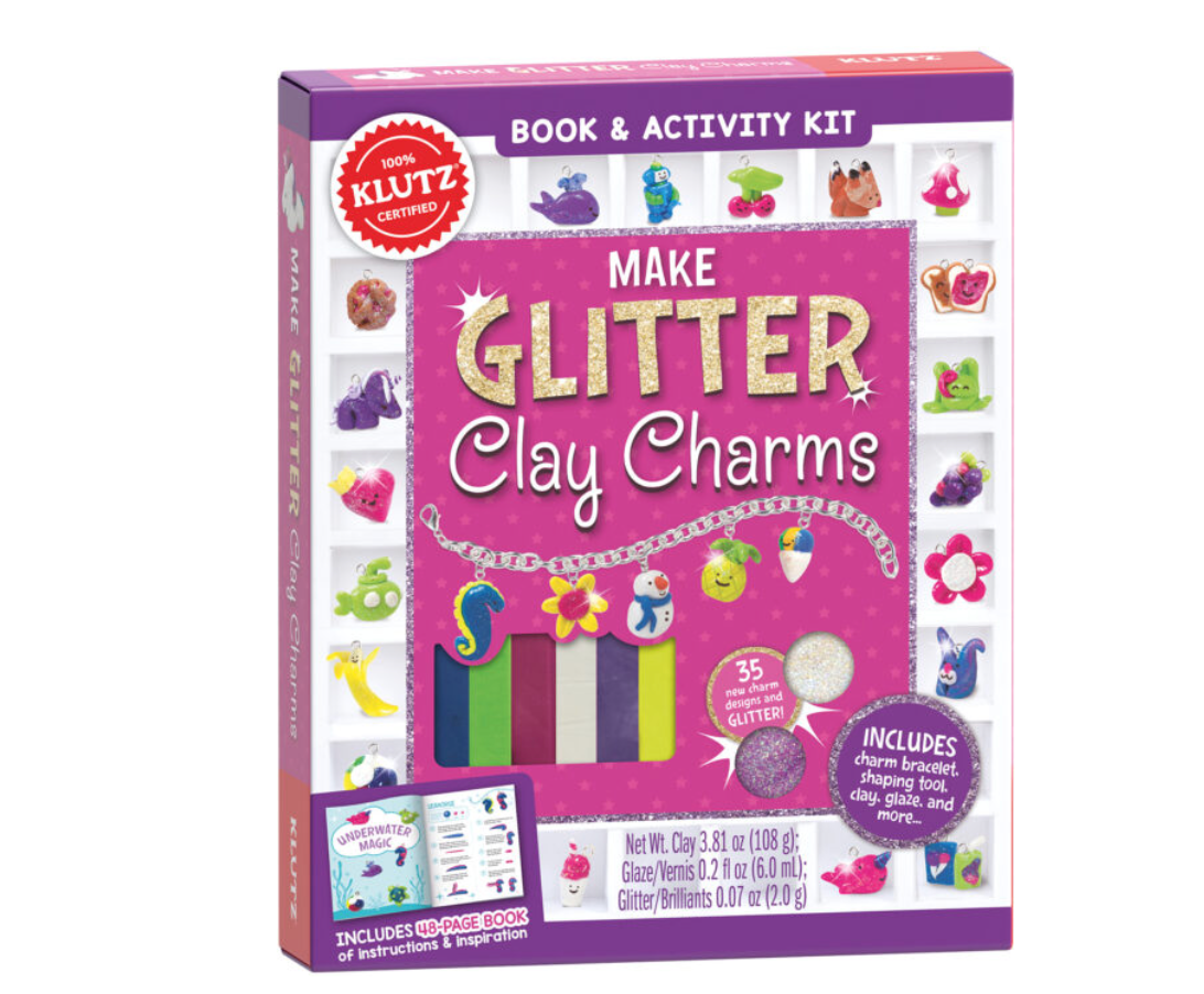 Make Glitter Clay Charms