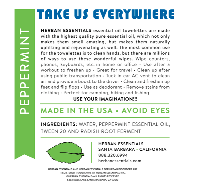Peppermint Essential Oil Toilettes: Herban Essentials: