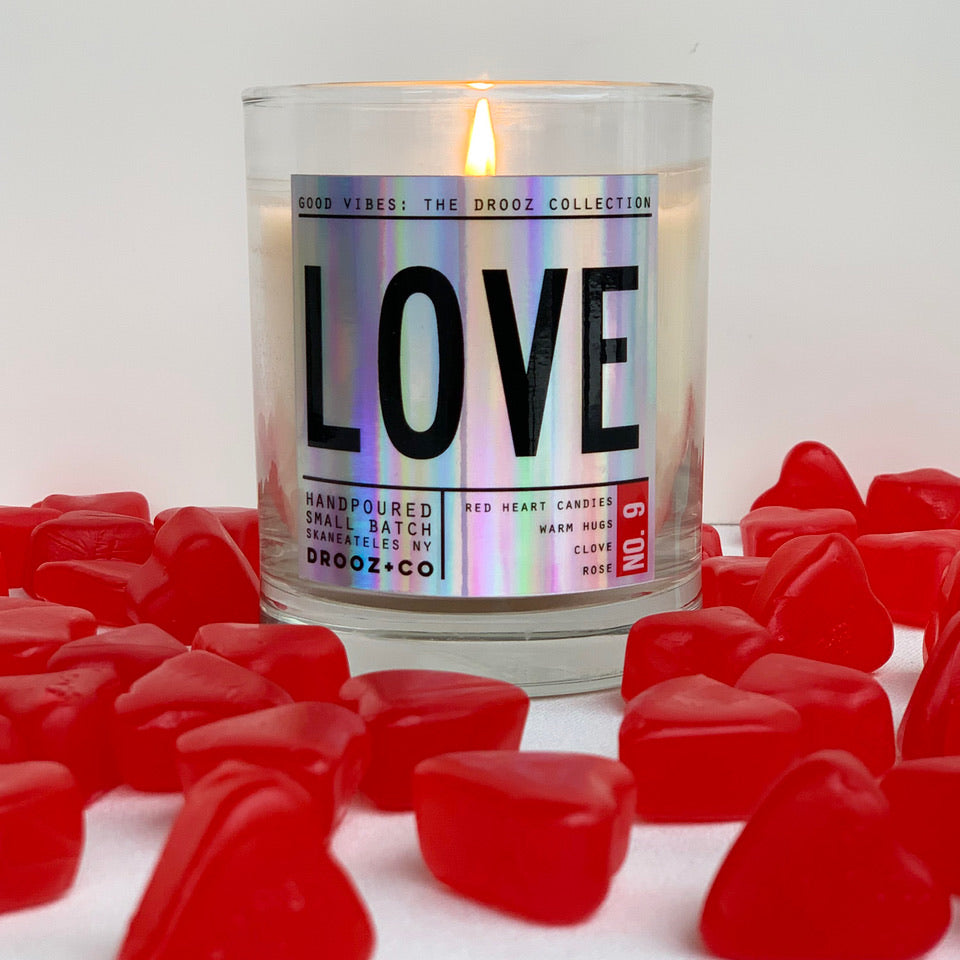 LOVE {GOOD VIBES collection} DROOZ Candle No.9
