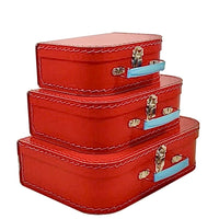 mini red suitcase