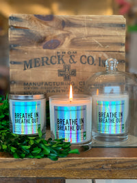 BREATHE IN | BREATHE OUT  {GOOD VIBES Collection} } DROOZ candle No.12